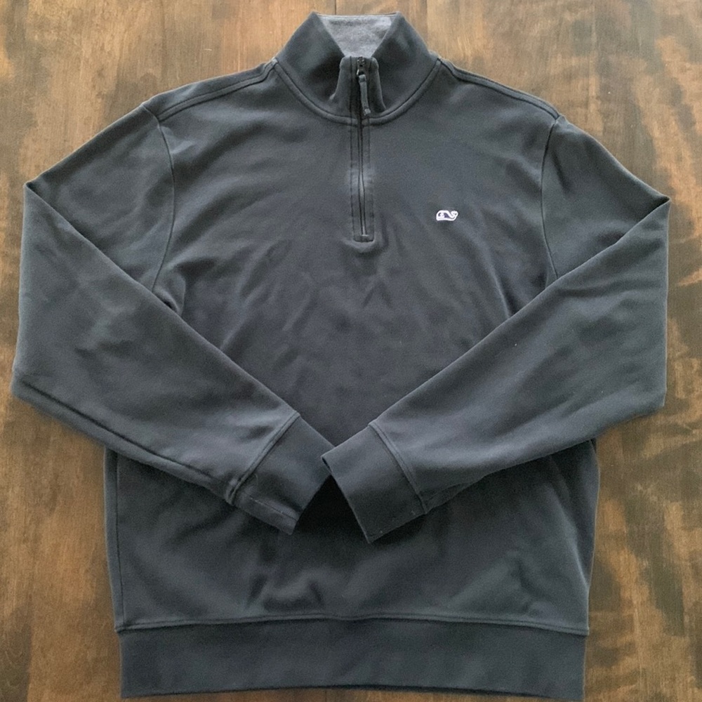 Black Vineyard Vines Quarter Zip